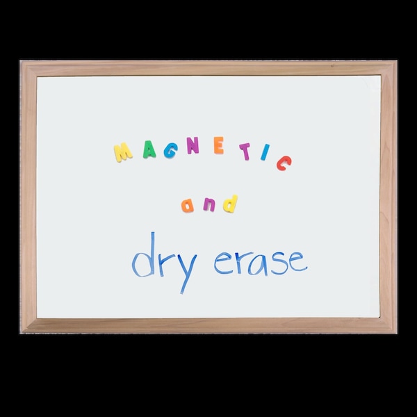 24in X 36in Wood Framed Magnetic White Dry Erase Board